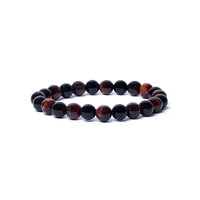 Black onyx and Red tiger eye